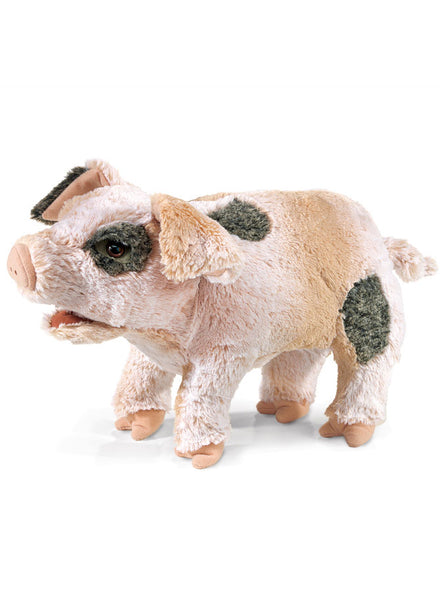Fluffy Pig Hand Puppet - Main Image