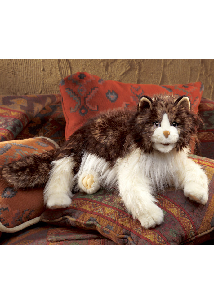 Fluffy Ragdoll Cat Large Plush Puppet