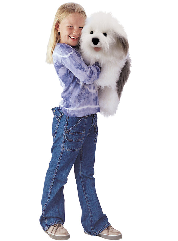 Fluffy Sheepdog Hand Puppet - Alternate Image 3