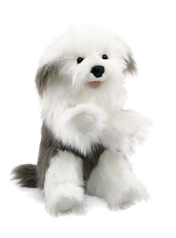 Fluffy Sheepdog Hand Puppet - Main Image