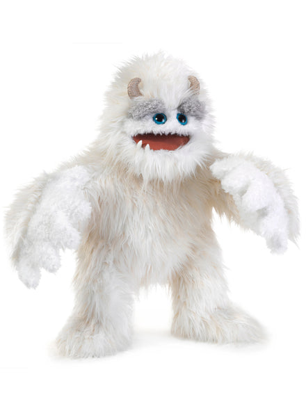 Fluffy White Yeti Hand Puppet - Main Image