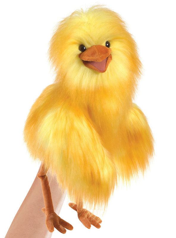 Fluffy Yellow Bird Puppet - Alternate Image 1