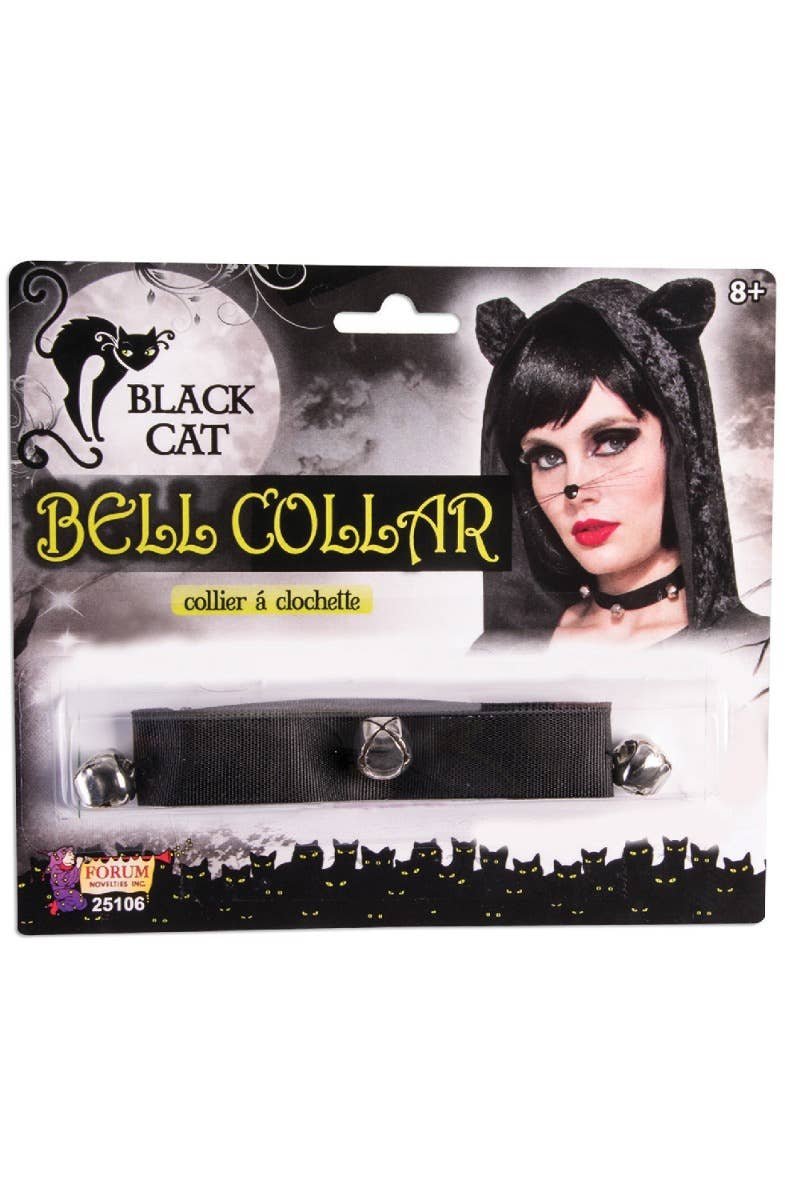 Image of SophistoCat Novelty Black Cat Collar with Bells