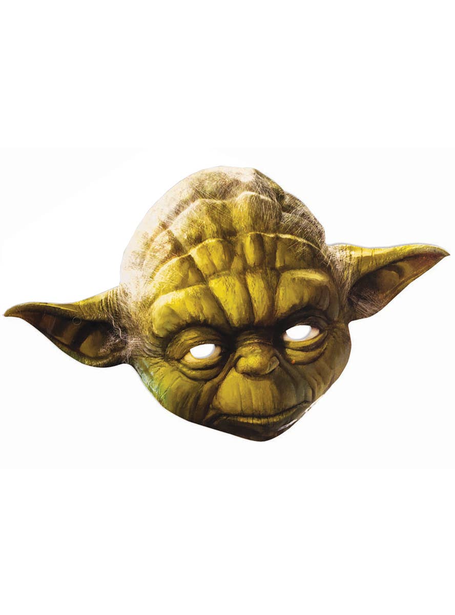 Flat Cardboard Yoda Costume Mask