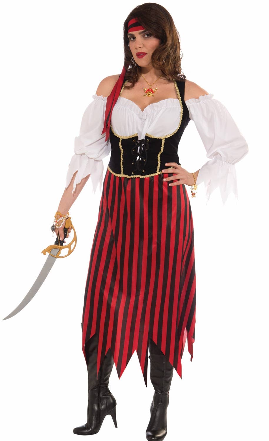 Plus Size Women's Pirate Maiden Fancy Dress Costume