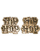 Gold Hip Hop Adult's Novelty Bling Costume Jewelery Earrings Main Image
