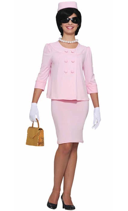 Women's Pink Jackie O Costume Suit Main Image