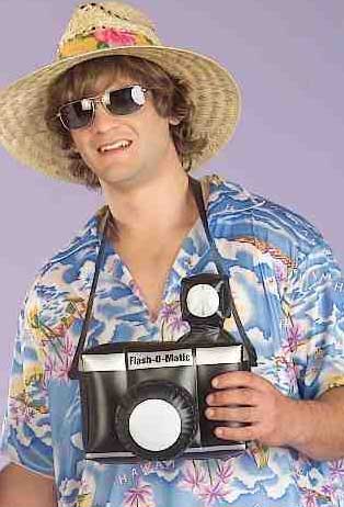 Inflatable Tourist Camera Costume Accessory - Main Image
