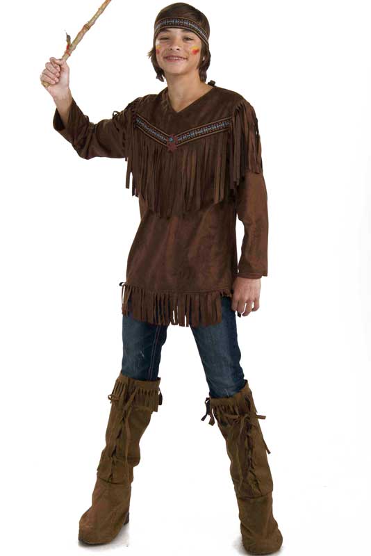 Teen Boy's Native American Indian Book Week Costume Front View