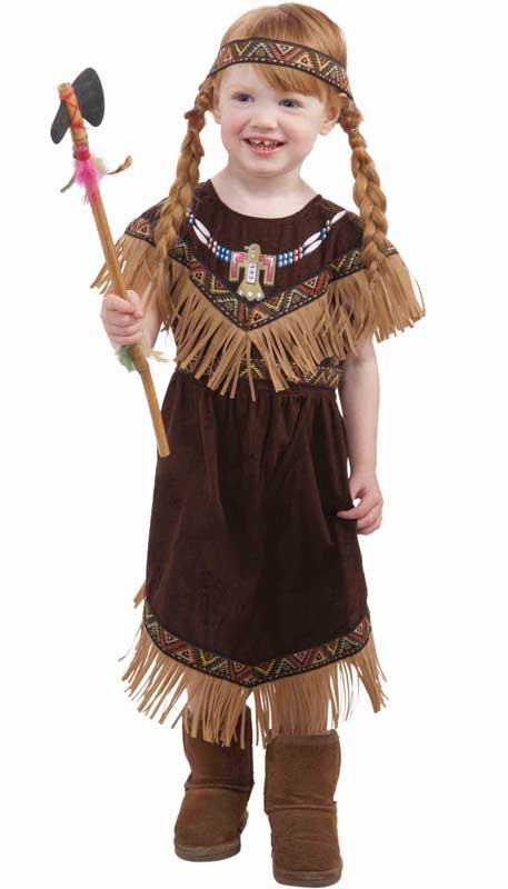 Toddler Girl's Native American Indian Princess Costume Front