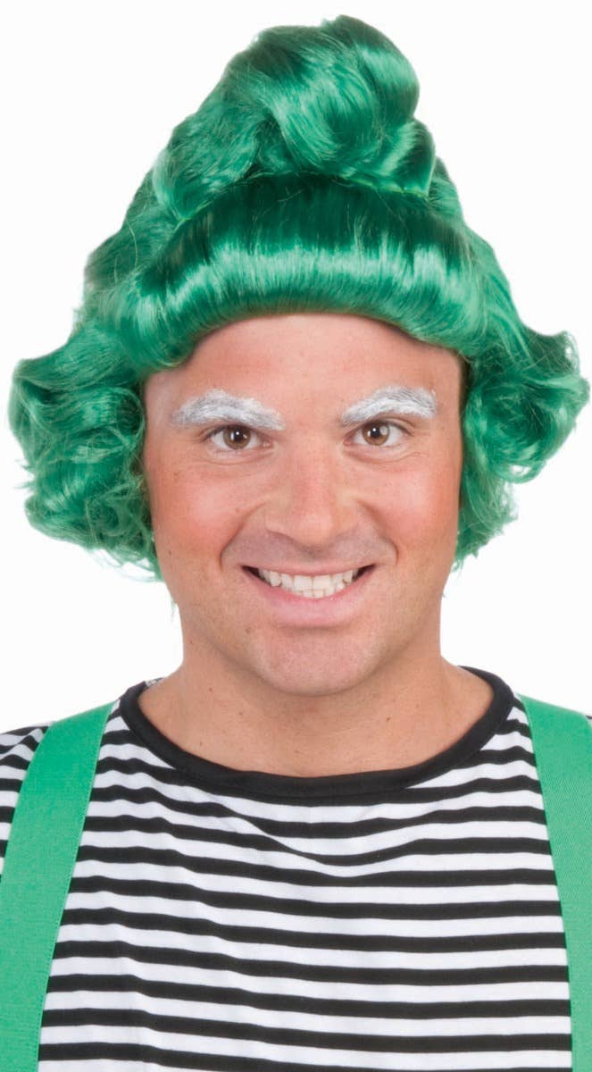 Oompa Loompa Green Fairytale Elf Costume Wig Accessory Main Image