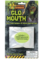 Green Zombie Biohazard Mouth Glow Light Halloween Costume Accessory Main Image
