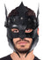 Deluxe Black Leather Look Medieval Face Mask