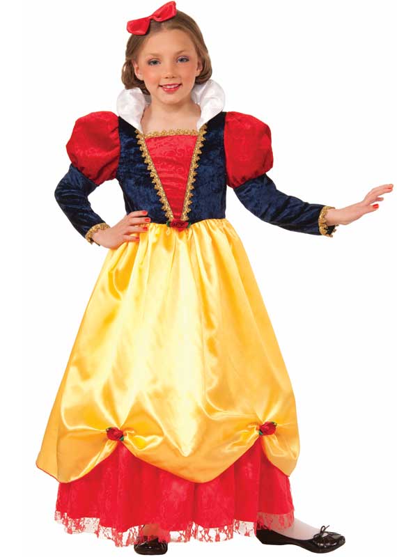 Girl's Snow White Disney Princess Costume Front View