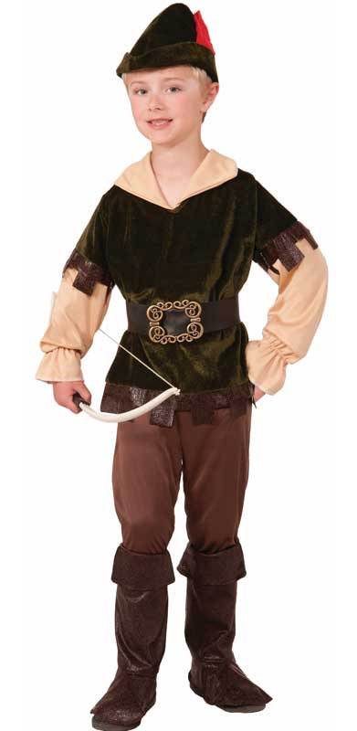 Robin Hood Boy's Archer Medieval Costume Front View