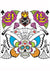 Sugar Skull Day Of The Dead Temporary Tattoo's
