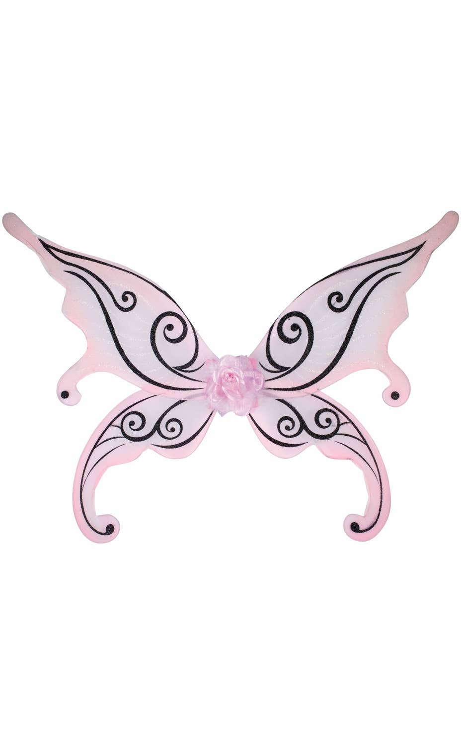 Glitter Pink and Black Butterfly wings Image 1 