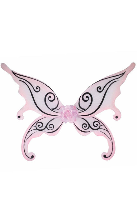 Glitter Pink and Black Butterfly wings Image 1 
