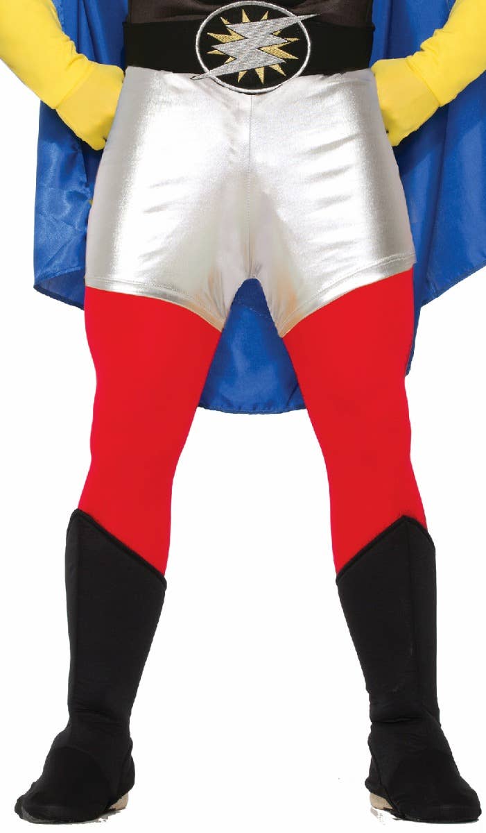 Adult's Unisex Red Tights Superhero Costume Pants By Forum Novelties Main Image