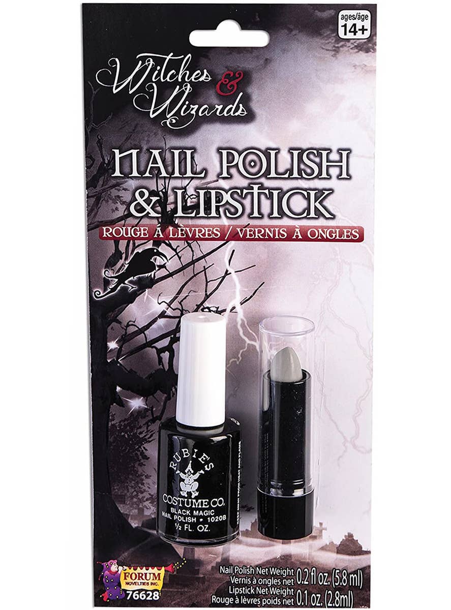 Grey Nail Polish and Lipstick Kit
