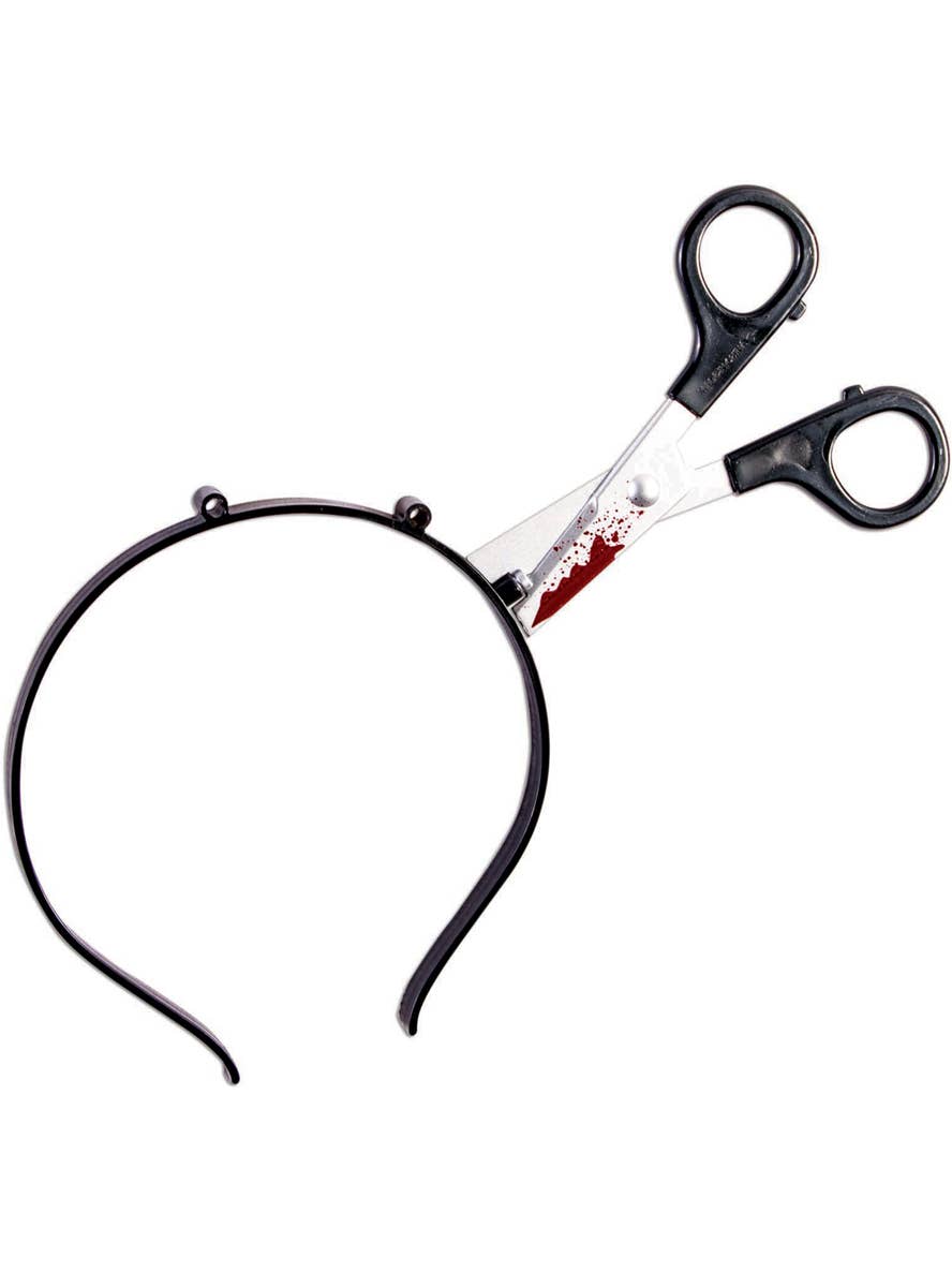 Image of Zombie Scissors in Head Halloween Costume Headband