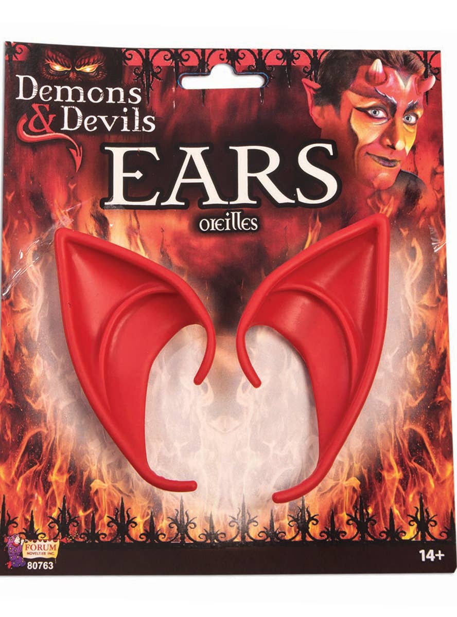 Image of Pointy Red Devil Costume Ears