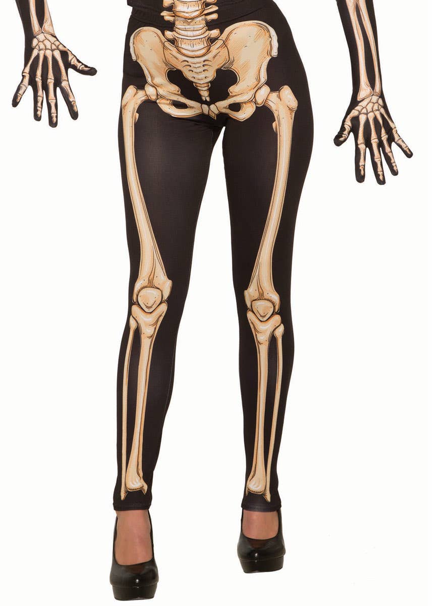 Lady Bones Costume Skeleton Print Suit