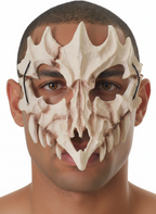 Image of Foam Dragon Skull Half Mask Halloween Accessory Main Image