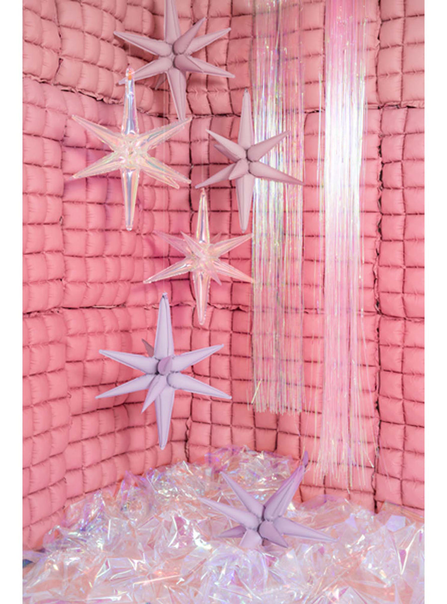 Foil Balloon Curtain 110cm Pink Party Backdrop - Lifestyle Image
