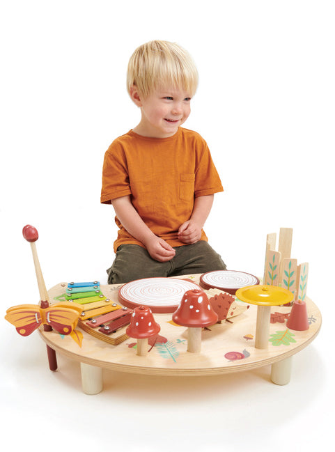 Forest Musical Table Childrens Wooden Toy Set - Lifestyle Image 1