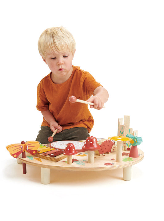 Forest Musical Table Childrens Wooden Toy Set - Lifestyle Image 2