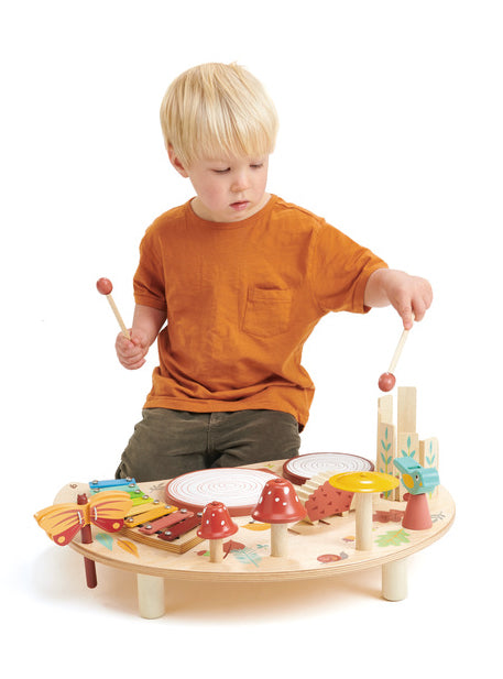 Forest Musical Table Childrens Wooden Toy Set - Lifestyle Image 3