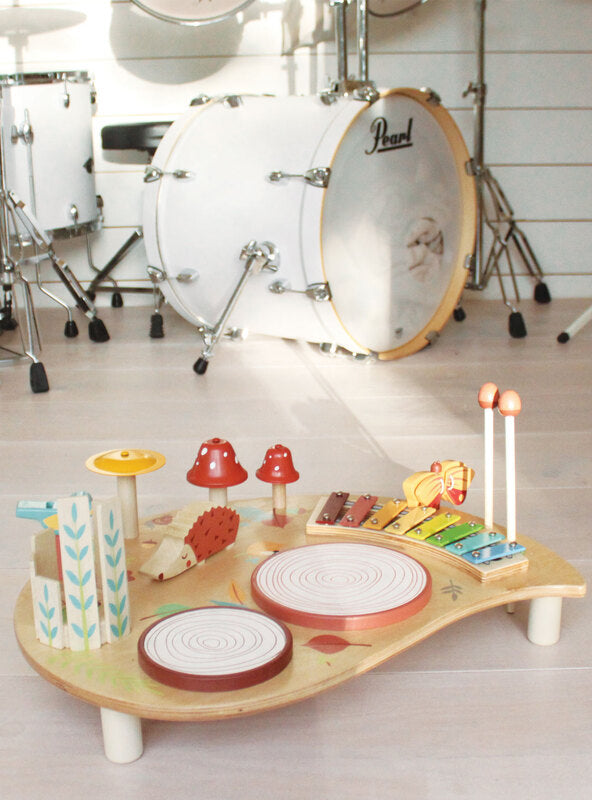 Forest Musical Table Childrens Wooden Toy Set - Lifestyle Image 5