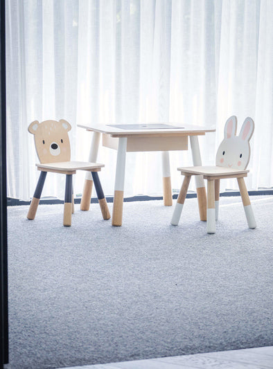Forest Wooden Table And 2 Chairs Toy Set - Lifestyle Image 1