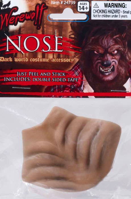 Self Adhesive Prosthetic Werewolf Nose Costume Accessory