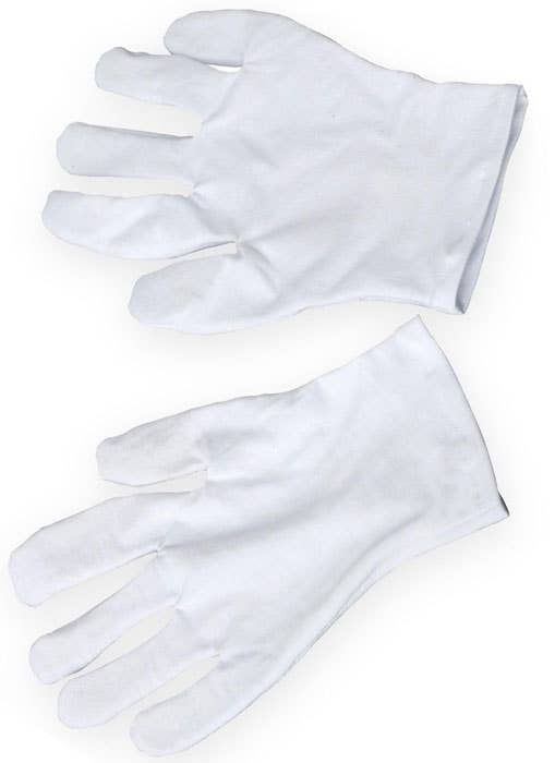 Men's Basic White Costume Accessory Gloves