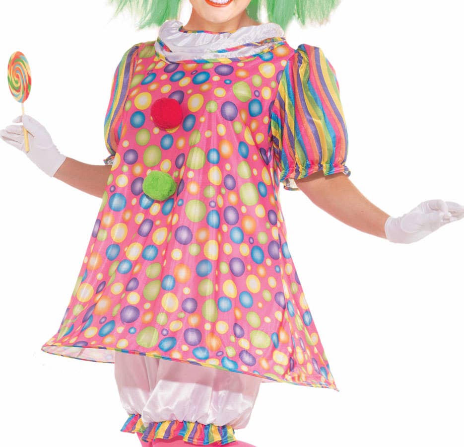 Colourful Clown Circus Costume for Women Womens Clown Costume