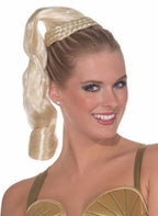 Women's Bouncy Ringlet Curls Blonde Ponytail Hairpiece Costume Accessory