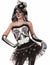 Boned Black Skeleton Costume Corset for Women - Main Image 