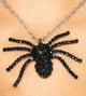Jeweled Black Widow Spider Necklace Main Image