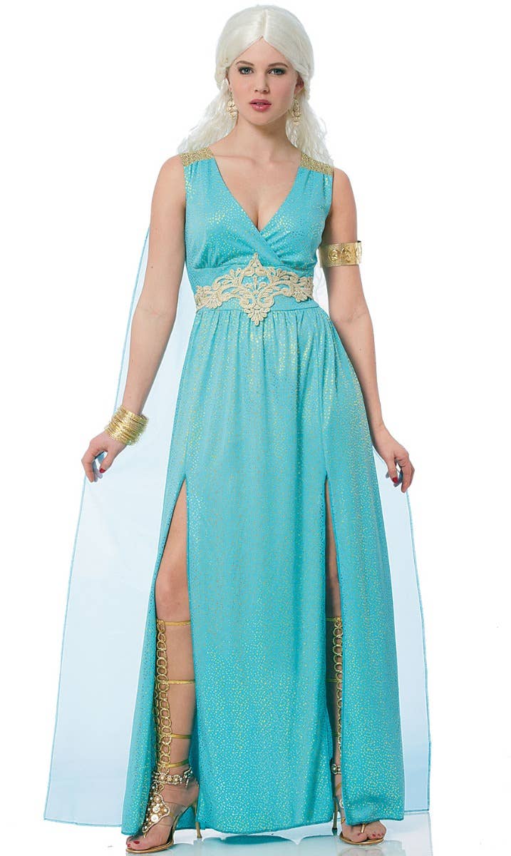 Womens Teal Ancient Greek Costume | Game of Thrones Womens Costume Womens Teal Ancient Greek Costume | Game of Thrones Womens Costume