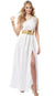 Women's Sexy White Grecian Beauty Goddess Fancy Dress Costume Main Image