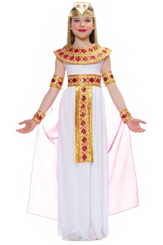Girls Deluxe Egyptian Cleopatra Fancy Dress Costume
