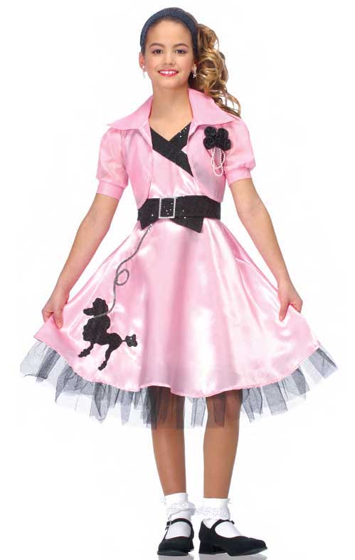 5 Pc 50's POODLE SKIRT OUTFIT For Youth - 10 12 14 16 - UK