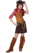 Girls Wild West Cowboy Costume Front View