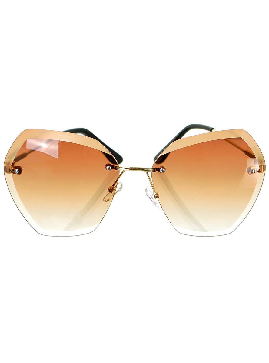 Amber Brown 1970s Costume Glasses - Product Image