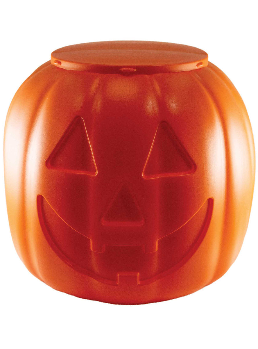 3 Pack of Halloween Fright Night Stackable Pumpkin Decorations - Bottom Pumpkin Image