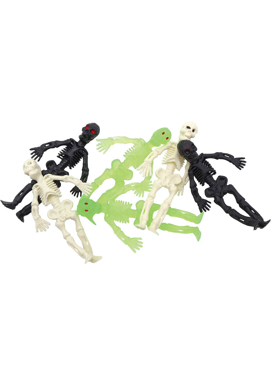 Pack of 6 Fright Night Mini Skeletons - Main Image