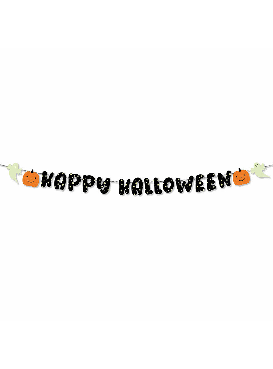 250cm Halloween Fright Night Glow in the Dark Garland - Main Image