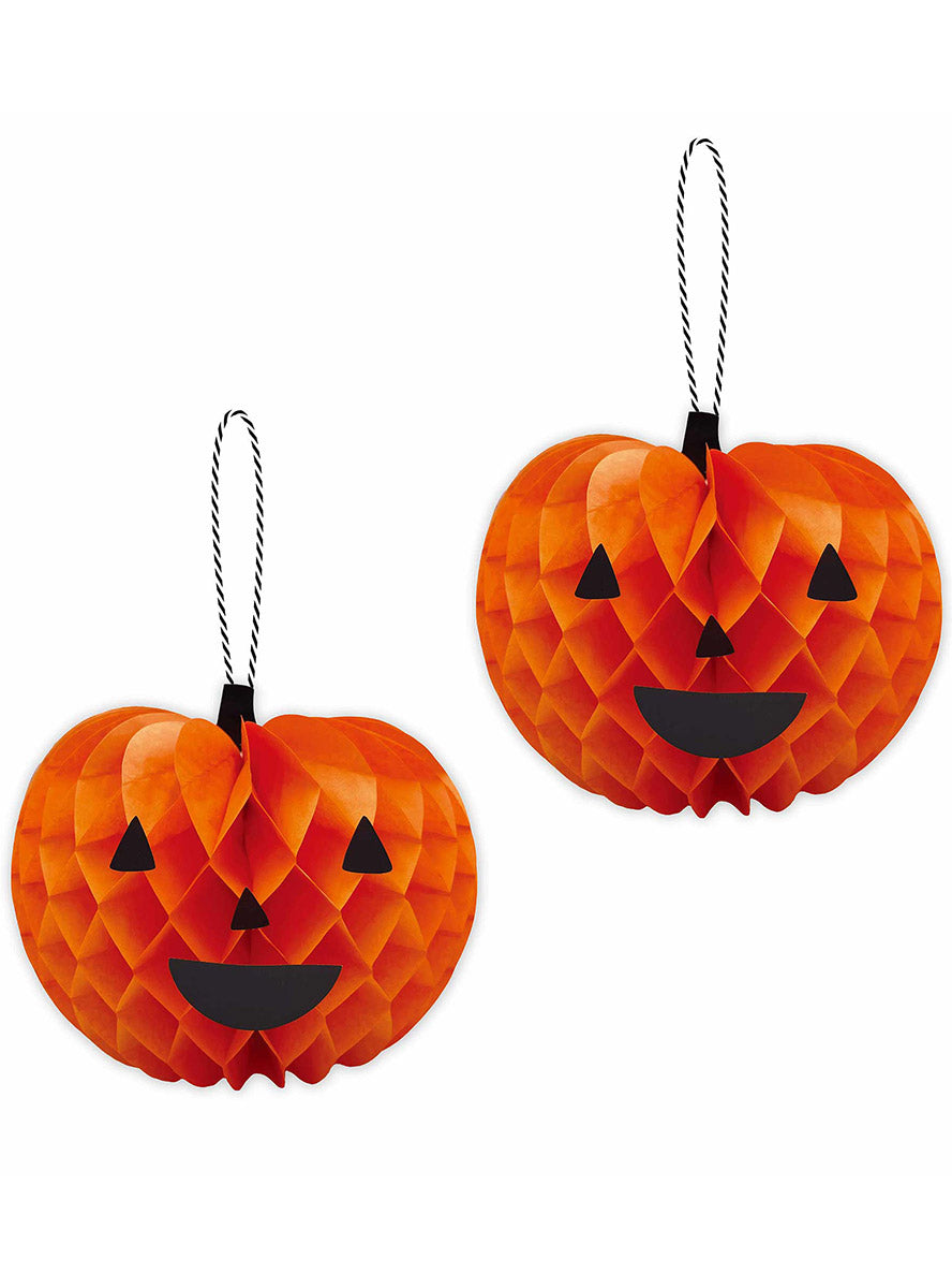 3 Pack of Halloween Fright Night Honeycomb Decorations - Close Image 1